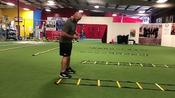 Ladder Drill - Crossover In Front With Stick