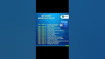 MS Word shortcut keys #msword #youtubeshorts #shortcut #computer #shortvideo #shorts