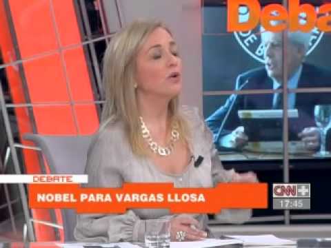 YOLANDA VACCARO EN CNN+ HABLA DE PREMIO NOBEL MARIO VARGAS LLOSA