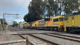 Aurizon freight 4MP1 through Hawker St with ACD6069, ACB4405, G533 & CC 102