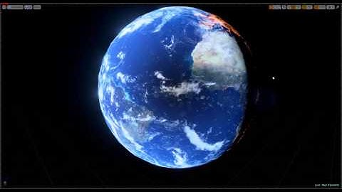 Unreal Engine 4 realistic planet shader test