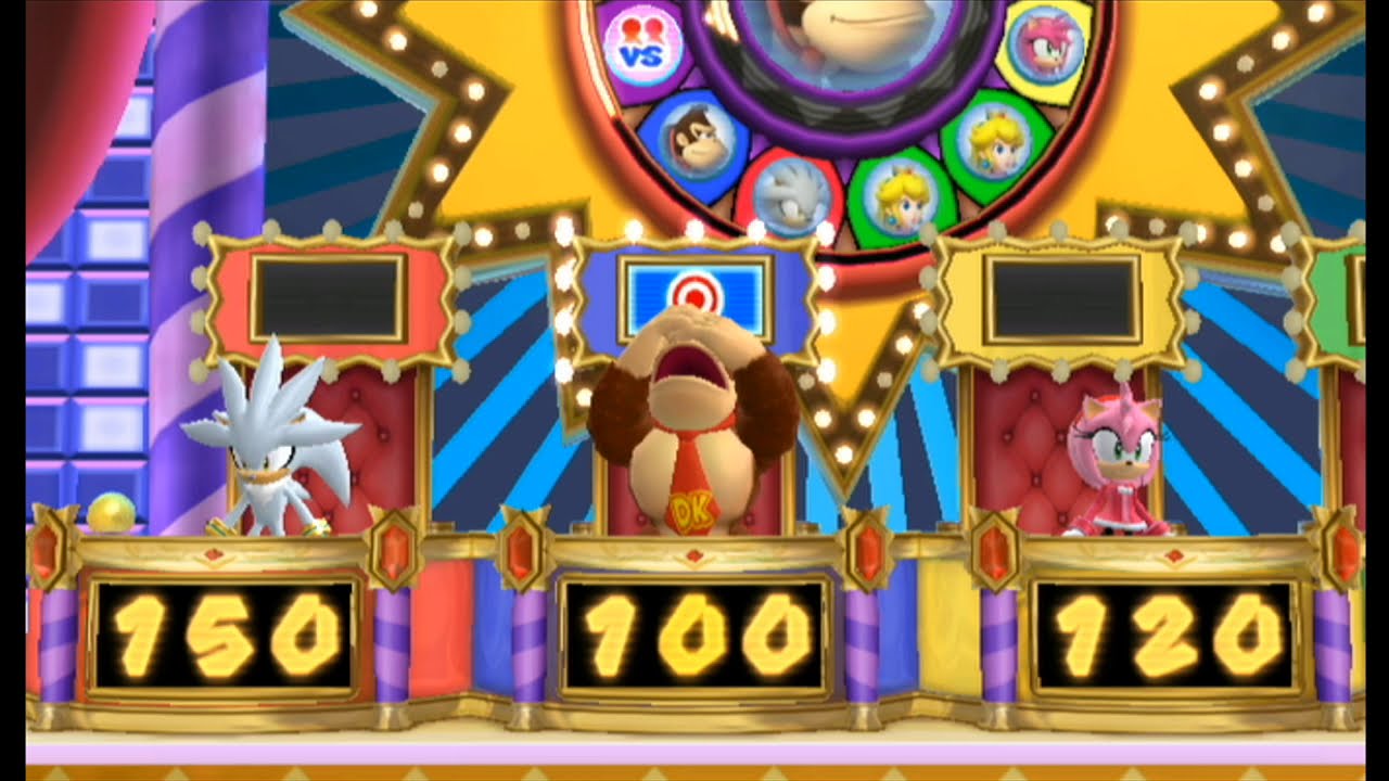 Mario and Sonic at the Olympic Winter Games- Party Games (Wheel Challenge- Silver)