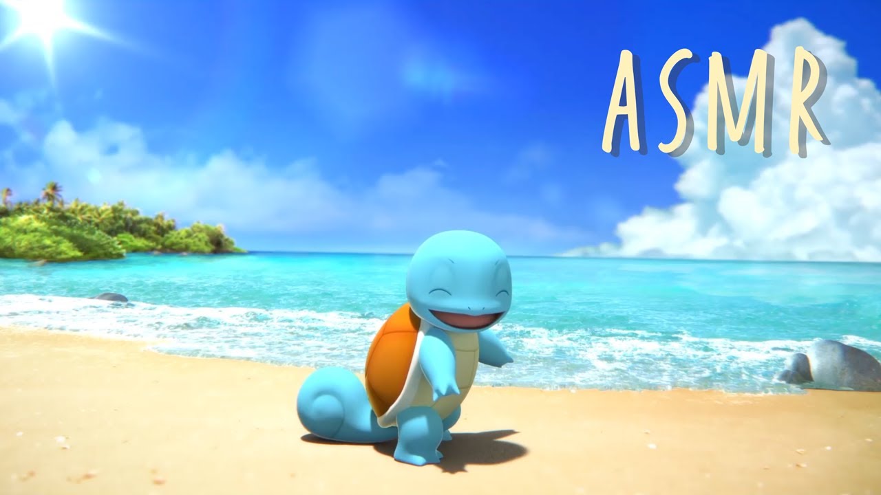 公式 Asmr 波音 ゼニガメといっしょ Squirtle S Day At The Beach Youtube