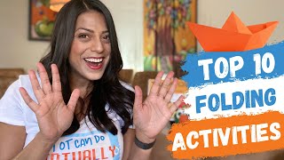 10 FOLDING ACTIVITIES | Parent & Professionals Guide to Improve Fine Motor Skills