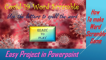 How to make Word Scramble Game in PowerPoint | Easy tutorial in Hindi
