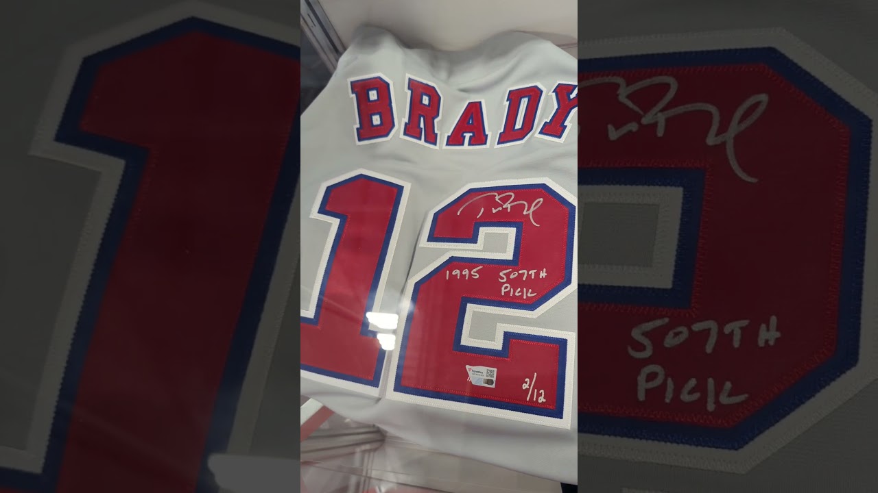 Autographed jerseys. !  Brady ! At the sports expo