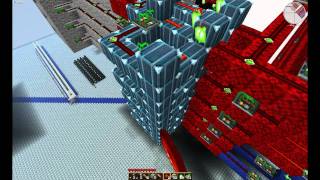 VoxelTüt: TheWoodyMan Shows off his programmable Redstone Ticker Display