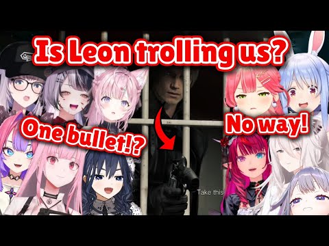 Hololive Girls Crash Out After Leon Gives Them a Gun with ONE Bullet in Resident Evil Requiem