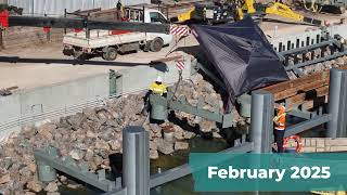 Murray Bridge Lower Timber Wharf Construction