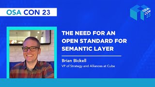 The Need for an Open Standard for Semantic Layer
