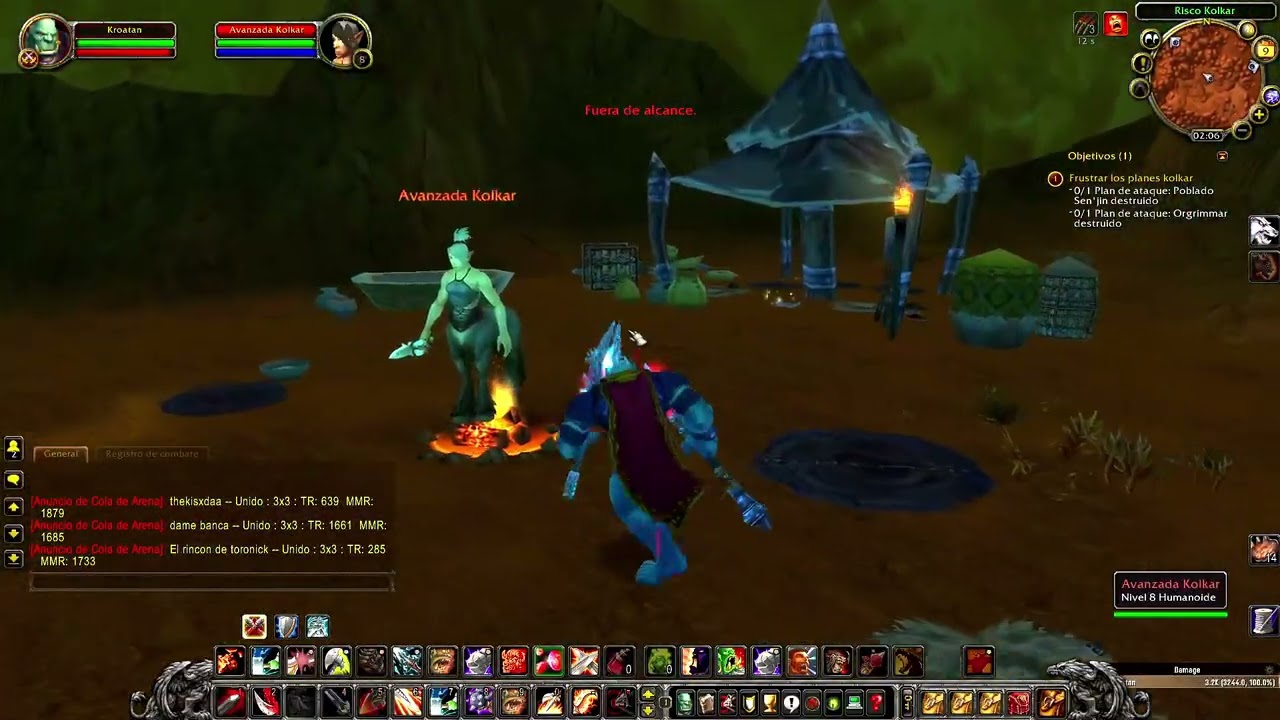 Frustrar los planes Kolkar, Orco Guerrero WOW lich