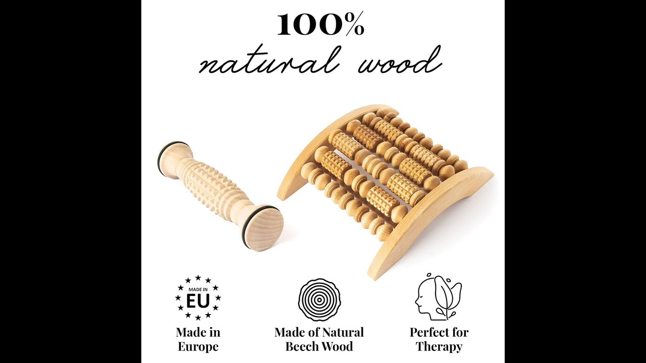 Massage Roller Massager Foot Wooden Massager Set - Tuuli