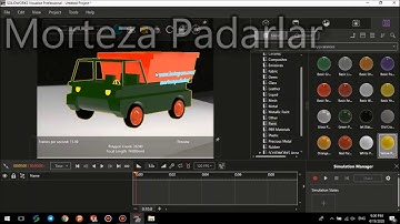 vehicle driving simulation in solidworks visualize