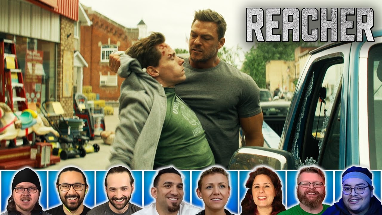 Reactors Reactions to REACHER FIGHTS BULLIES | Reacher 3x3 'Number 2 with a Bullet'