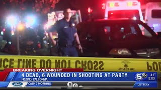 4 dead, 6 wounded in California football party shooting