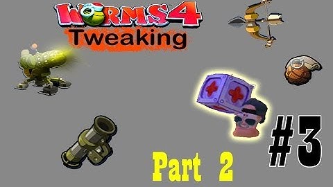 Worms 4 Tweaks 1.0 #3 Part 2 Senza attrezzi ma con armi potenti / No tools but with powerful weapon