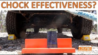 How effective are chocks when 4X4 static winching?