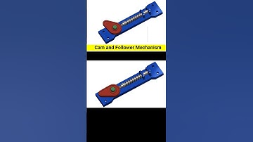 Cam & Spring Mechanism in Solidworks #mechanism #cadcamtutorials