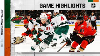 Wild @ Ducks 11/9 | NHL Highlights 2022