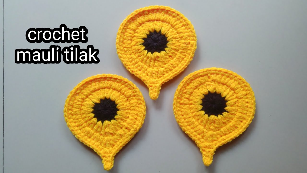 Rohini's crochet and craft is making माऊली tilak 🙏