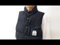 FIDELITY フィデリティ ウール × ナイロン リバーシブル ダウン ベスト メンズ インナーダウン フィデリティー シンプル FD16DWS206 mv164