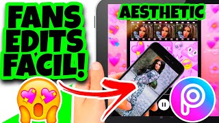 como hacer FANS EDITS Aesthetic con PICSART / kimberly loaiza /como EDITAR en PICSART ❣ screenshot 2