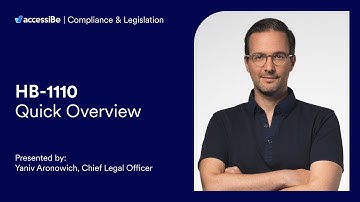 accessiBe | HB-1110 Web Accessibility Compliance Overview