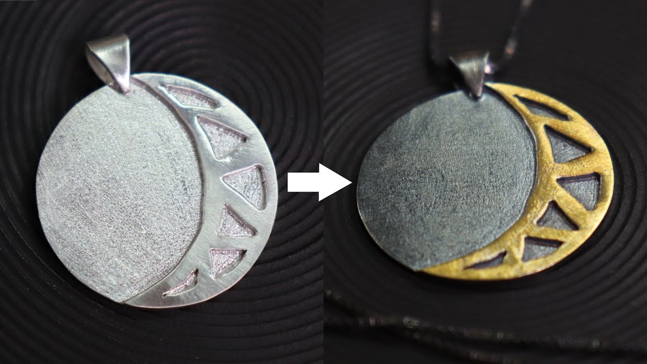 Keum boo Adding 24k gold to your silver work. YouTube