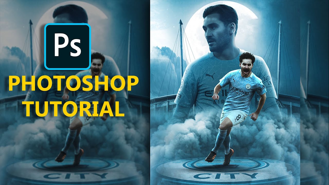 Photoshop tutorial |  photoshop manipulation |ilkay gundogan|football edit