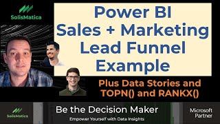 PowerBI : Sales Lead Funnel : TOPN() RANKX() : Data Success Stories