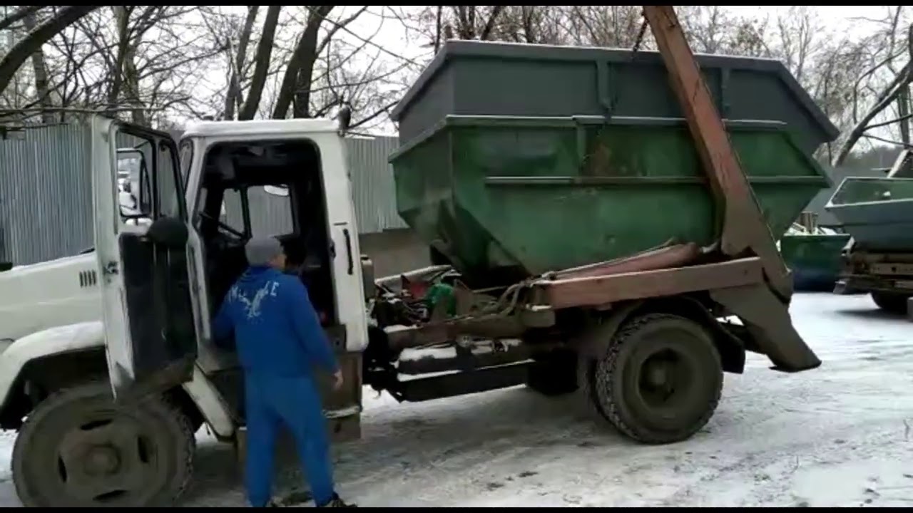 Вывоз мусора в Химках Видео 4 - YouTube