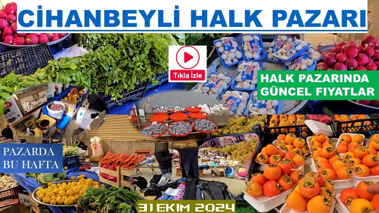 4 AY ARADAN SONRA İLK KEZ CİHANBEYLİ HALK PAZARINDAYIZ- BUYRUN PERŞEMBE PAZARINA(31 Ekim 2024)