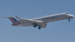 American Eagle SkyWest Mitsubishi CRJ-700ER Takeoff From Idaho Falls N613SK