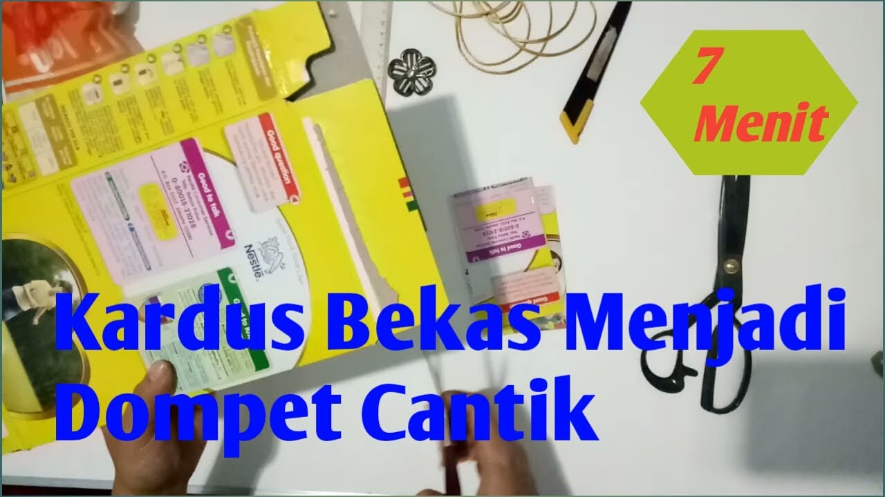 Kardus Bekas Menjadi Dompet Cantik-diyathachannel