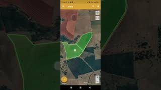 Realizando Medição de área há com APP Fields Área na prática exportando KML SHP screenshot 1