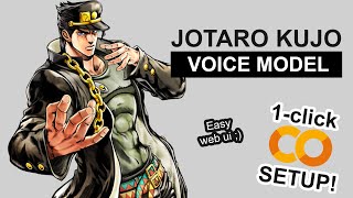 Jotaro Kujo AI Voice Model - RVC 1-CLICK Google Colab Setup