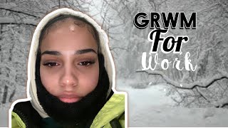 GRWM to work in below 0 temperatures at 5am 😩‼️