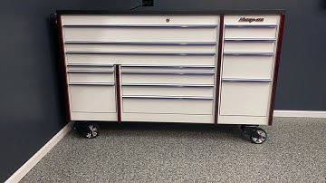Snap on 72” master series toolbox tour.