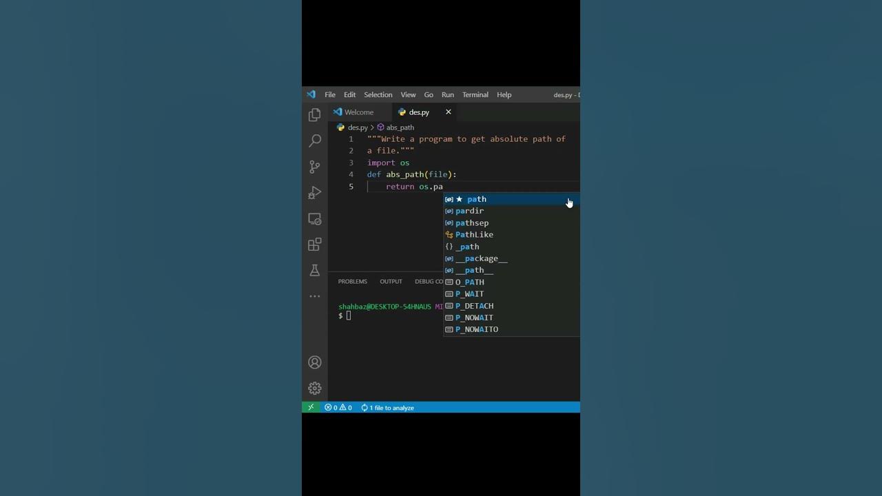 Python tutorial get absolute file path youtube
