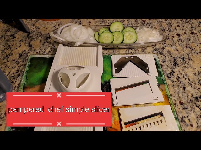 How to use the Pampered Chef Rapid Prep Mandoline, Quick Slice, and Cup  Slicer 