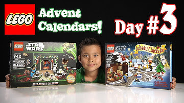 LEGO CITY Advent Calendar & LEGO STAR WARS Advent Calendar DAY 3 - 2013 Set 60024 & 75023