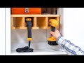 How to make a cordless drill storage rack