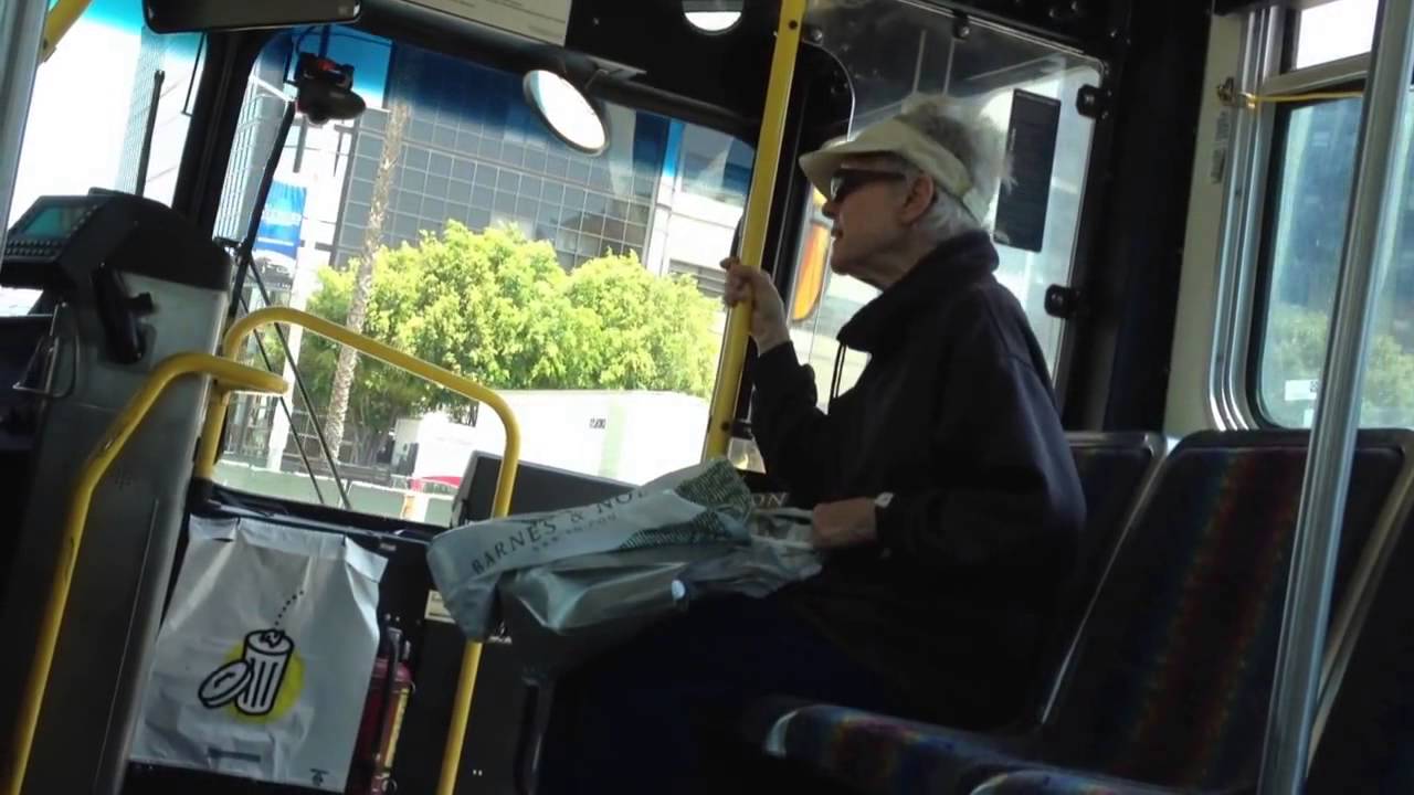 Angry Old Woman Yells at Bus Driver - YouTube