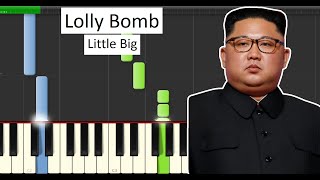 Lolly Bomb - LITTLE BIG PIANO TUTORIAL MIDI