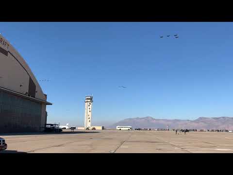 35 F-35's from Hill Afb, UT perform a show of force