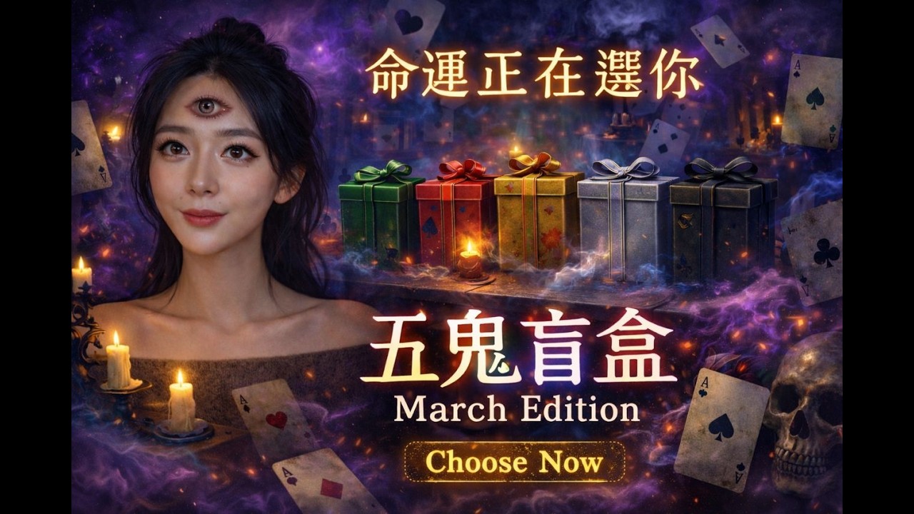 五鬼盲盒開啟｜你會抽到哪個三月命運？