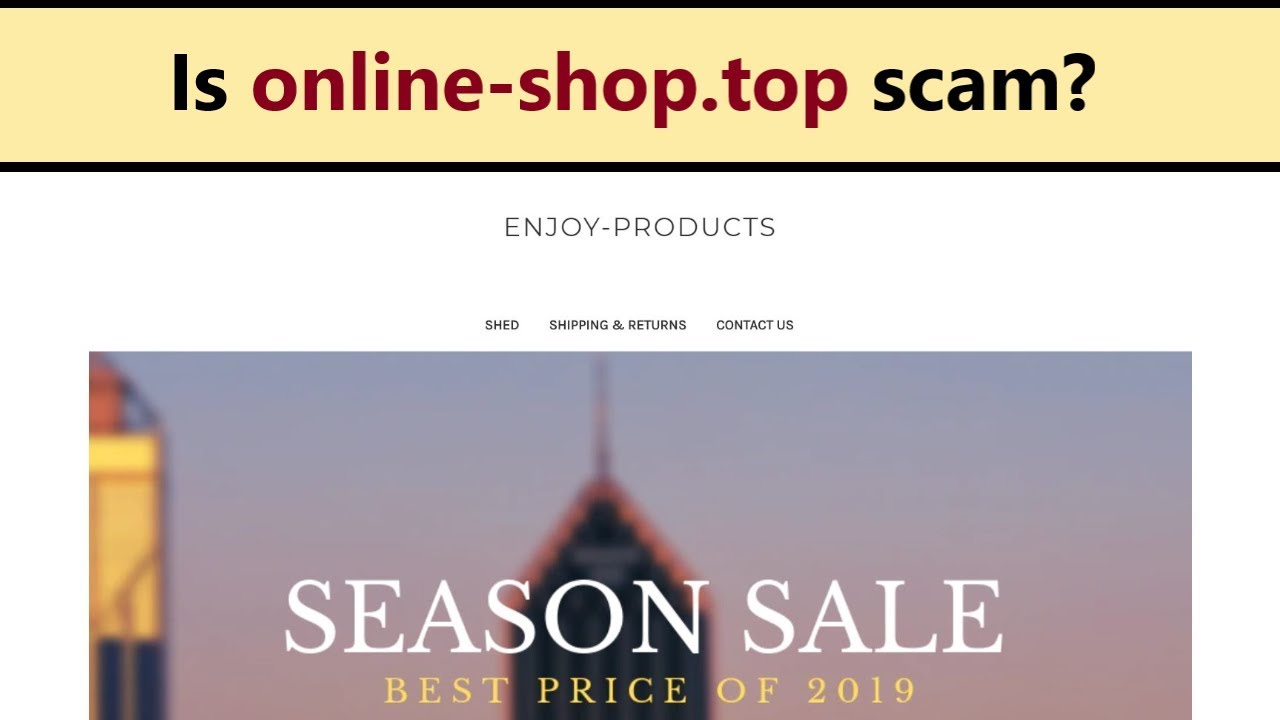 online-shop.top - is Enjoy Products scam or legit? My review!