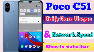 how to show daily data usage in poco c51 | poco c51 show daily data usage