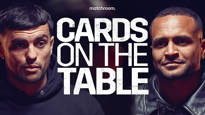 Catterall vs Eubank | Face-Off Cards on the Table | Matchroom Boxing