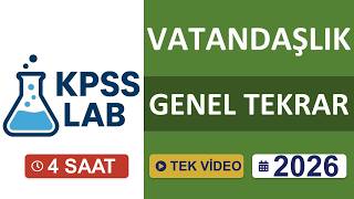 KPSS VATANDAŞLIK GENEL TEKRAR (4 SAAT) | 2026 KPSS'ye Hazırlık – TEK VİDEO ⭐ screenshot 2